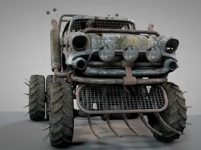 Apocalyptic War Cars v1 3D model