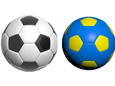 Soccer Balls 3D model
