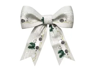 Christmas Bow Ribbon 27 Low-poly 3D model