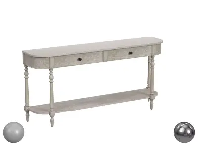 Butler Specialty Company Danielle Marble And Wood Console Table 3D model