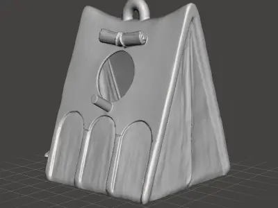 camping gnome bird house outside garden decoration 3D print model