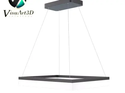 Light 7 model square led pendant 3D model