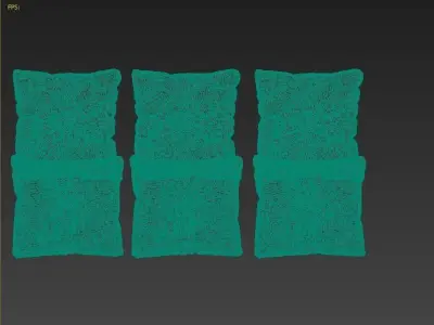 H and M Pillow Set 4 3D model
