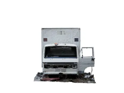 Abandoned Truck RAW 3D Scan 3D model