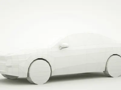 Generic Sedan v19 Low-poly 3D model