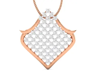 Women pendant 3D print model 6