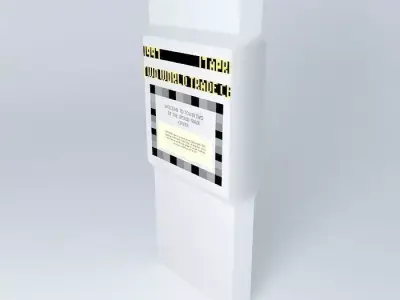 2 World Trade Center interior sign Free 3D model