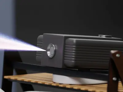 Living room cinema interior 3D model