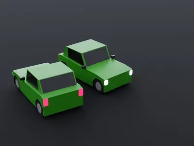 Low Poly Cars Low-poly 3D model