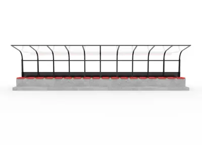 Soccer Bench 08 3D model