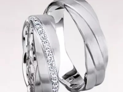 Wedding rings 175 3D print model