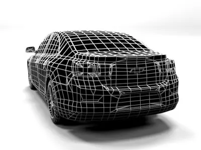 CHEVROLET MALIBU 2012 LOWPOLY Low-poly 3D model