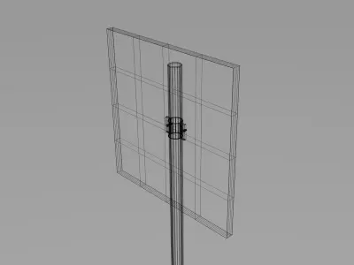 Parking sign 3D model