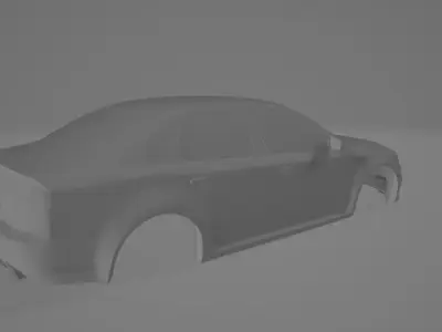 3D Printable RC Shell- German RS Sports Saloon  3D print model