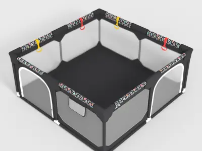 BABY PLAYPEN Low-poly 3D model