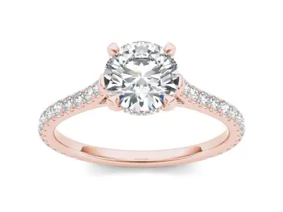 Solitaire ring model 3D print model buy