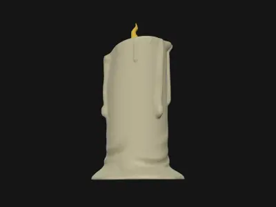 Funny Candle Decor - Candle Stl - Comic Candle  3D print model