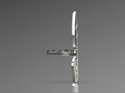 Wave Design Finger Nail Ring Model sj0003 3D print model