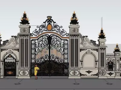 Classical Gate 3D model