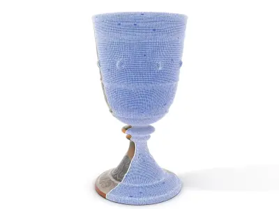 Medieval Ornate Goblet model pack Low-poly 3D model