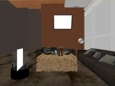 Luxury Restaurant Sitting 3D model