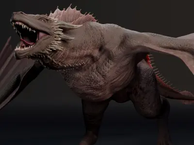 Game of Thrones Dragon -  3D model