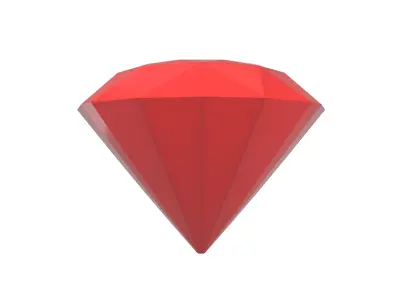 Diamond Icon v1 003 Low-poly 3D model