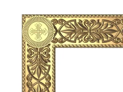 Carved Picture Frame 3D model