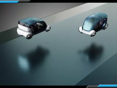 Simplistic Flying Vehicle 24 3D model