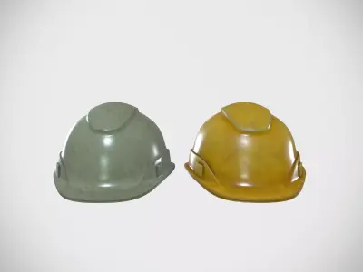 Safety Helmet Hard Hat Low-poly 3D model