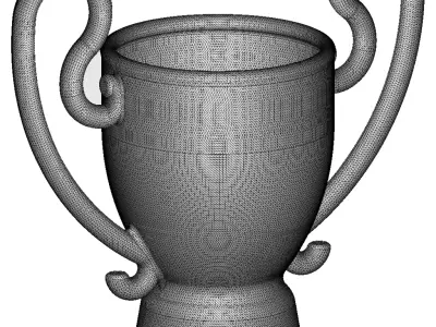 Premium Championship Trophy 3D print model