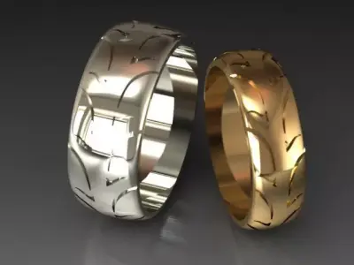 2 rings tire 2761 3D print model