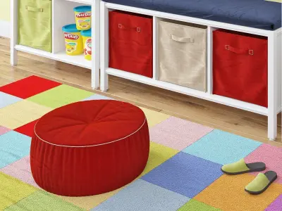 Kid room decoration set 3D model