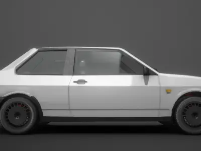 VAZ 21099 Coupe  Low-poly 3D model