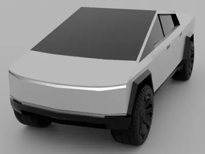Tesla cyber truck 3D model get