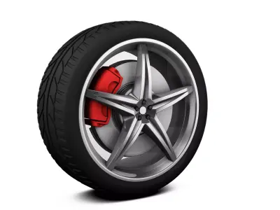 Tire model car wheel 3D model