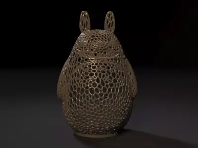 Totoro rabbit sculpture 3D print model