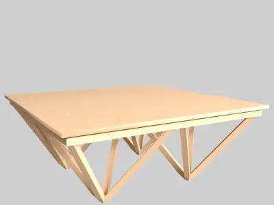 Glass Table 05 3D model