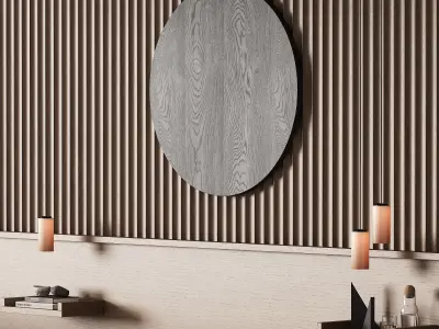 424 wall composition 13 bedroom headboard kit 08 3D model