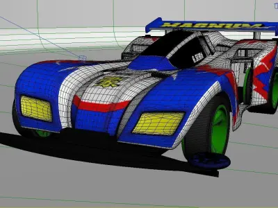 4WD CAR  racing 3D model-CFZS 3D model