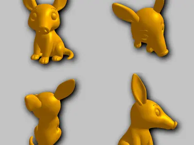 Aardvak - Kawaii Animals Collection 3D print model