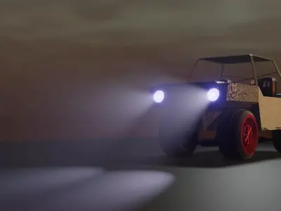 car modelling Low-poly 3D model