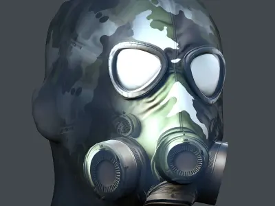 Helmet 3d model military combat Military Low-poly Low-poly 3D model 84