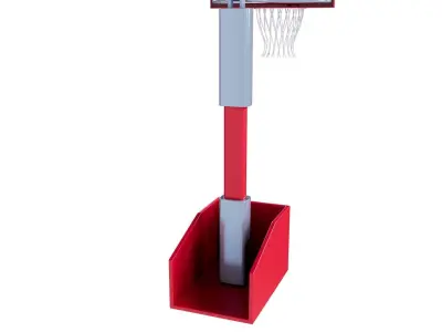 cartoon model of the basketball basket 3D model