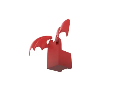 Furniture001 Bat Throne 3D model