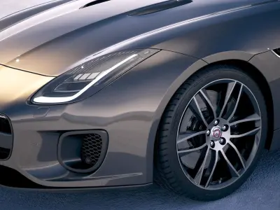 Jaguar F-Type R dynamic Coupe 2018 3D model