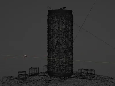 Red-bull Can 3D Model - Blender Cycles Render 3D model