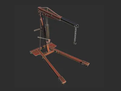 Engine Crane Low-poly 3D model