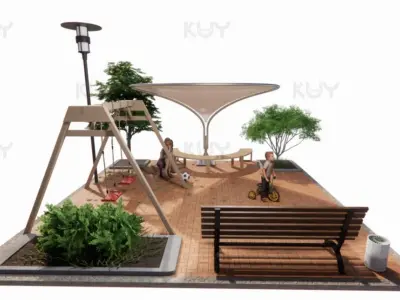 petal module one petal 3D model