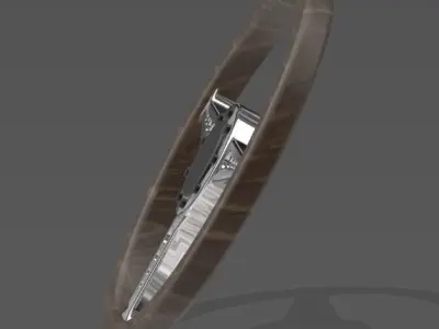 Porsche style steering wheel for scale autos 1 24  3D print model